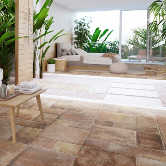 Modula Abadía Centeno 100×100 ματ πορσελανάτο rustic πλακάκι